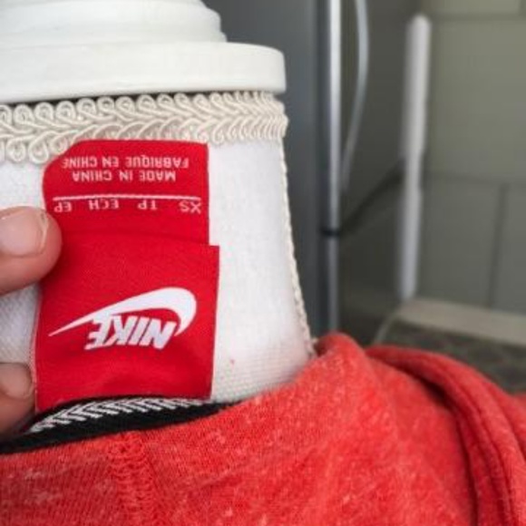 Reddish orange nike zip up - Picture 2 of 5